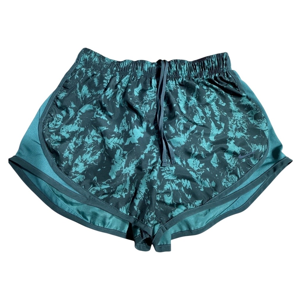 Nike‎ Dri-FIT Running Shorts Womens M Teal Gorpcore Sports Gym Workout EUC